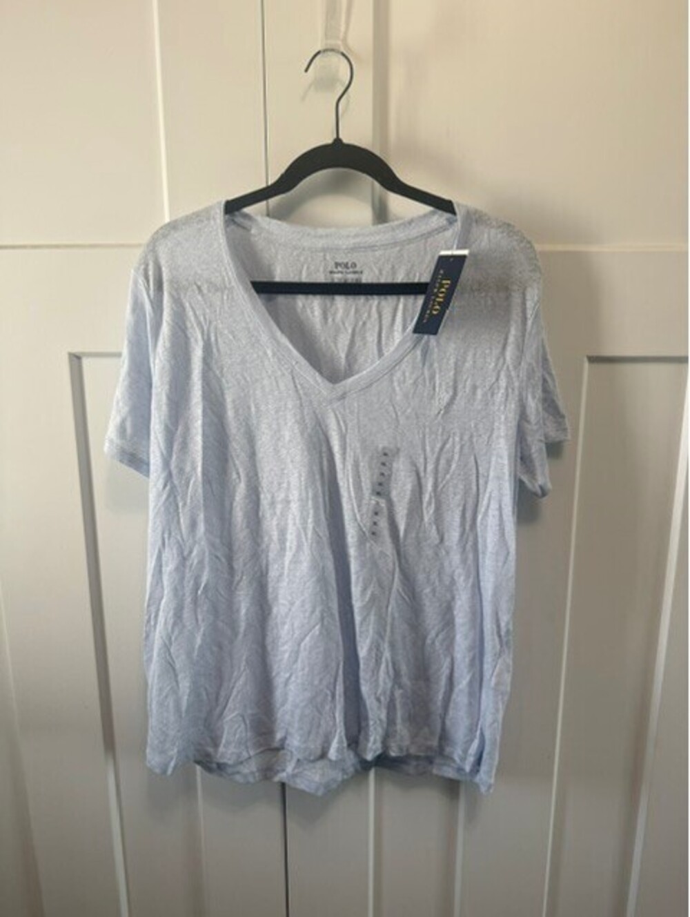 NWT light blue Polo Ralph Lauren light weight t-shirt v-neck